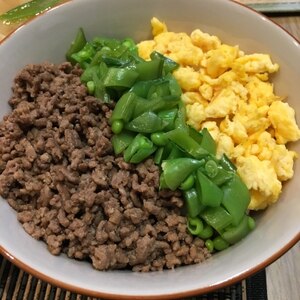 我が家の三色丼